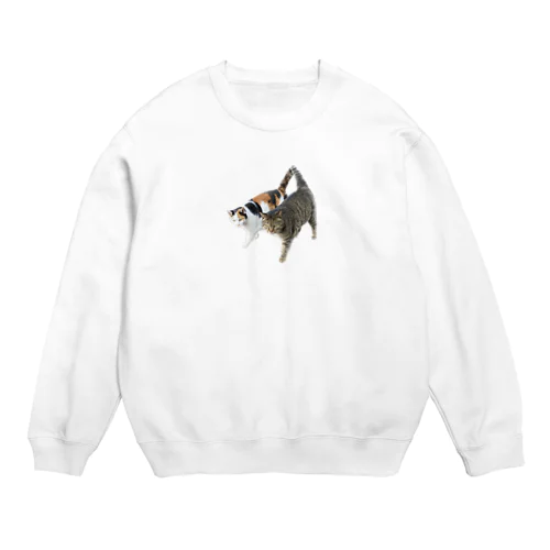 にゃんたとちび Crew Neck Sweatshirt