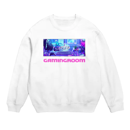 ゲームがおともだち_ピンクVer Crew Neck Sweatshirt