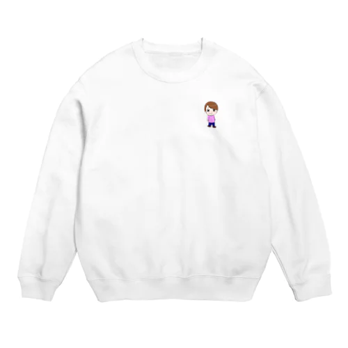 愛想笑いちゃん Crew Neck Sweatshirt