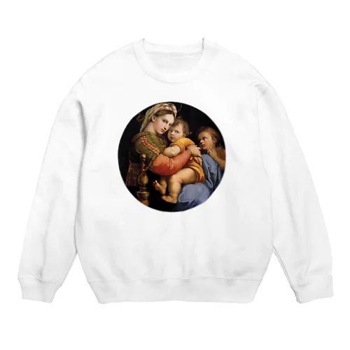 小椅子の聖母 / Madonna della seggiola Crew Neck Sweatshirt