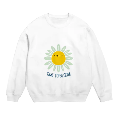 お花SMILE Crew Neck Sweatshirt