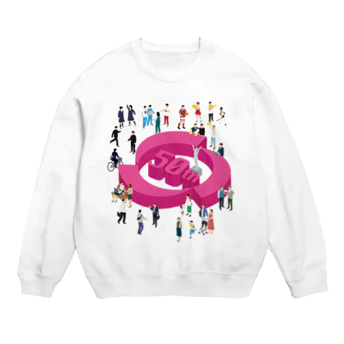 創立50周年記念LINK3イベントデザイン Crew Neck Sweatshirt