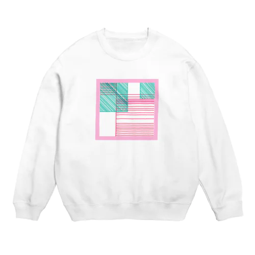 チェックになりたかった Crew Neck Sweatshirt