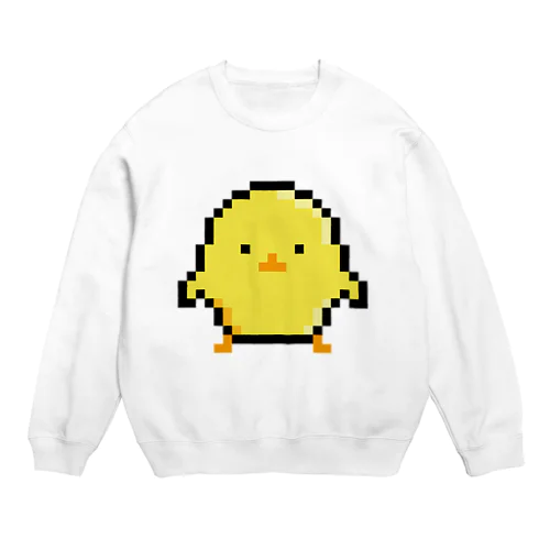 ひよこのドット絵 Crew Neck Sweatshirt