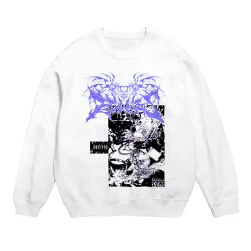 自己犠牲ちゃん　モノクロ Crew Neck Sweatshirt