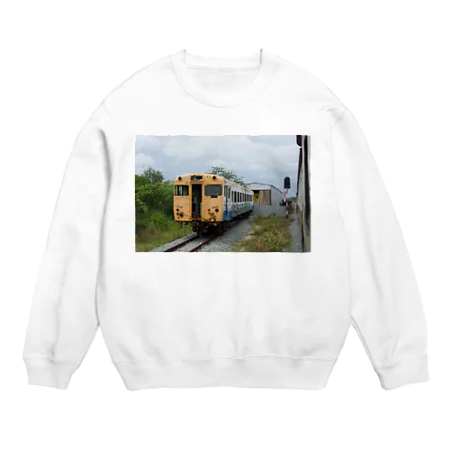 タイ国鉄の車窓からキハ58の廃車体を見る Crew Neck Sweatshirt