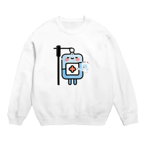 点滴ちゃん Crew Neck Sweatshirt