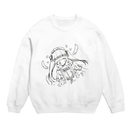 かわいいてんしめいどちゃん Crew Neck Sweatshirt