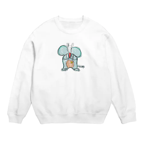 象を助けて Crew Neck Sweatshirt