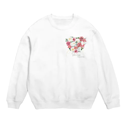 ハートに薔薇を詰め込んで。 Crew Neck Sweatshirt