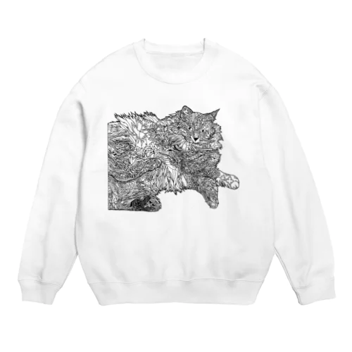 猫 Crew Neck Sweatshirt