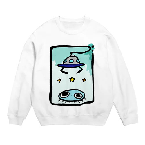 えいりあんとUFO Crew Neck Sweatshirt