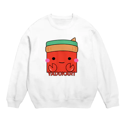 イラスト604 四角いヤドカリ Crew Neck Sweatshirt