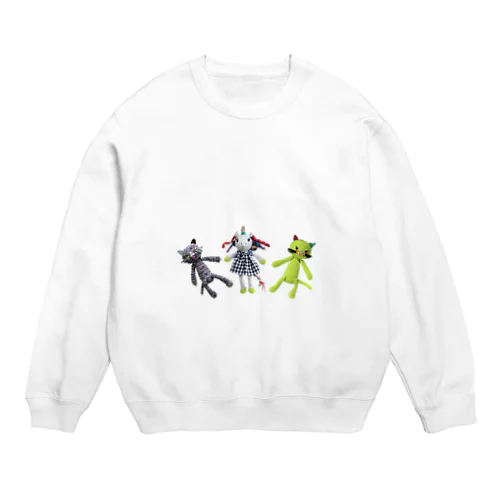 編みぐるみの仲間たち Crew Neck Sweatshirt