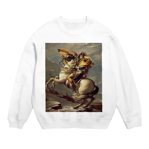 サン＝ベルナール峠を越えるボナパルト / Napoleon Crossing the Alps Crew Neck Sweatshirt