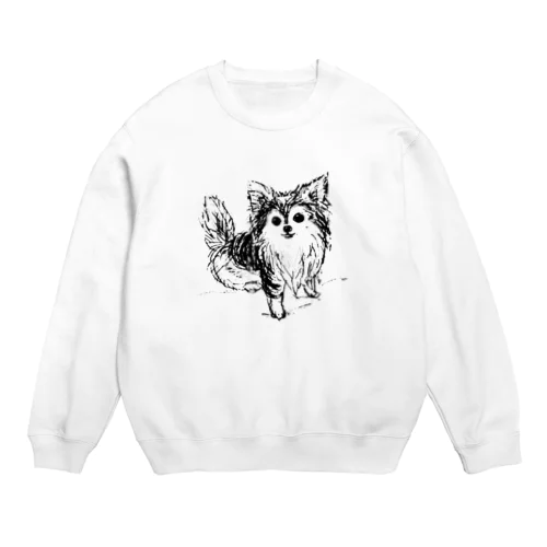 チワワのマメ2 Crew Neck Sweatshirt