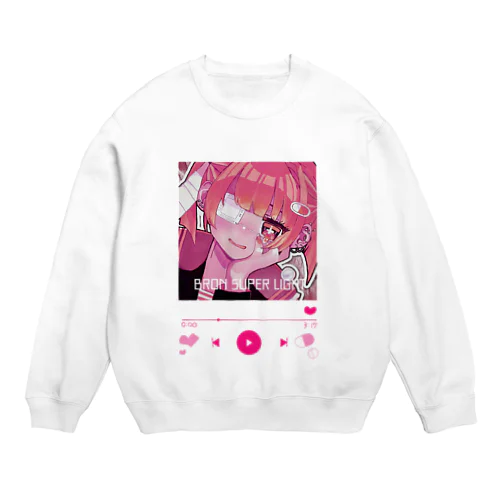 💗ひーちゃん💗再生画面風‪‪❤︎‬両面印刷 Crew Neck Sweatshirt