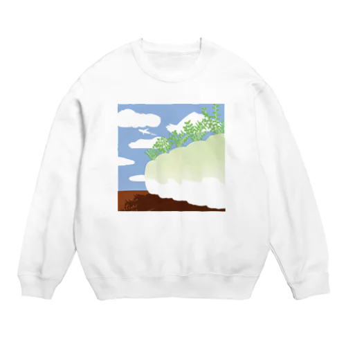 畑の大根 Crew Neck Sweatshirt