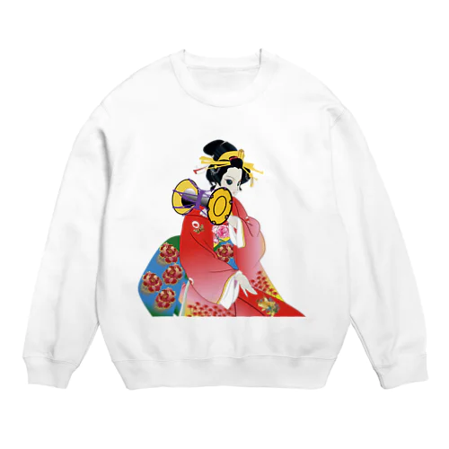 堤太鼓の女 Crew Neck Sweatshirt