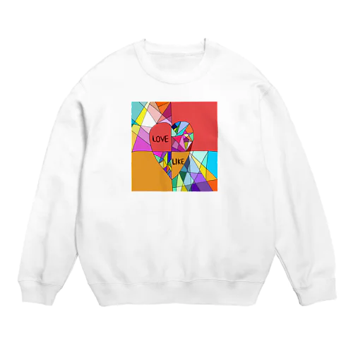 幾多もの境界線の狭間で、 揺れ動くココロ Crew Neck Sweatshirt