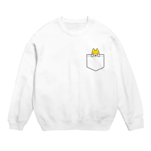 ポケットに柴犬　ver.2 Crew Neck Sweatshirt