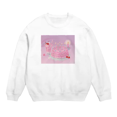 happybirthday menu Crew Neck Sweatshirt