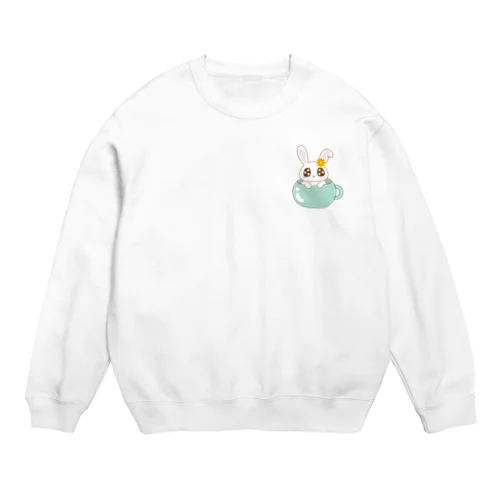 マグカップうさぴょん Crew Neck Sweatshirt