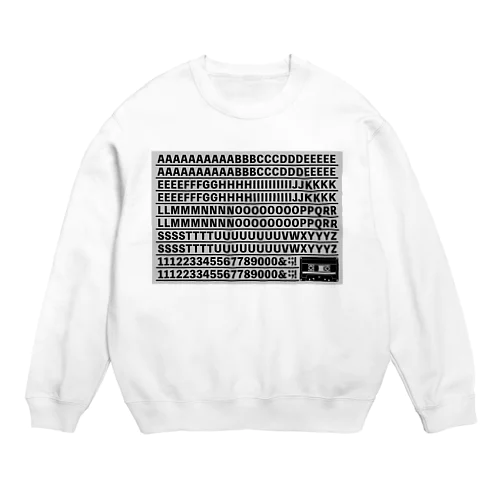 レタリング Crew Neck Sweatshirt