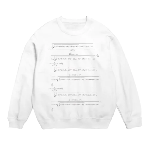 三次方程式の解の公式 Crew Neck Sweatshirt