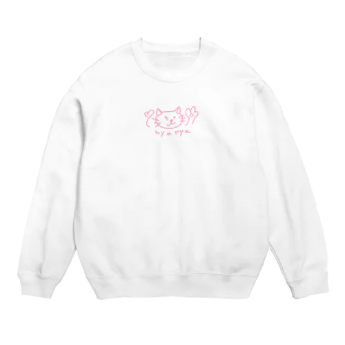 nyanyaちゃん Crew Neck Sweatshirt