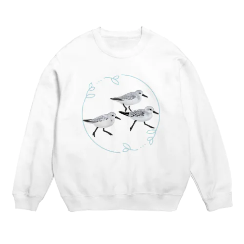 ミユビシギさん Crew Neck Sweatshirt