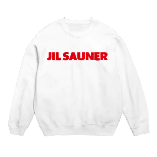 JIL SAUNER-ジルサウナー-赤ロゴ Crew Neck Sweatshirt