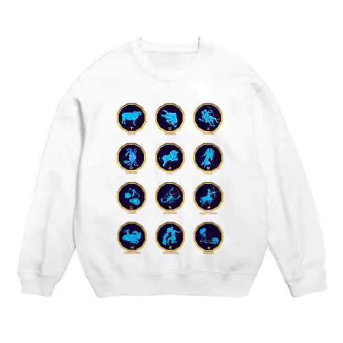 12星座一覧 Crew Neck Sweatshirt