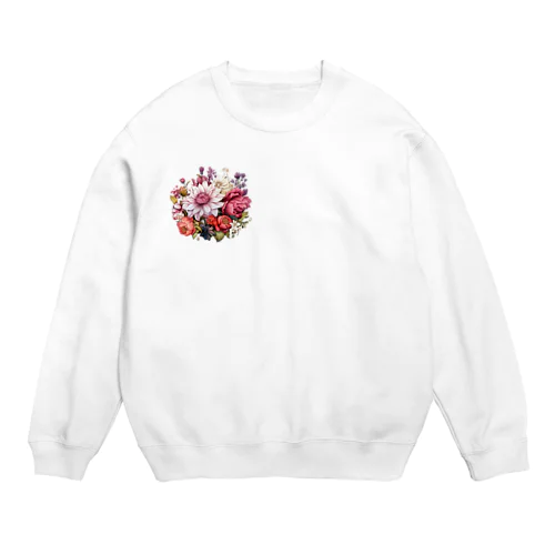 花束ピンク Crew Neck Sweatshirt