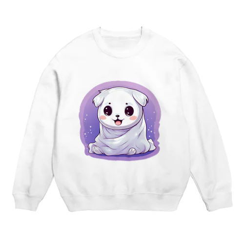 オバケ子犬 Crew Neck Sweatshirt