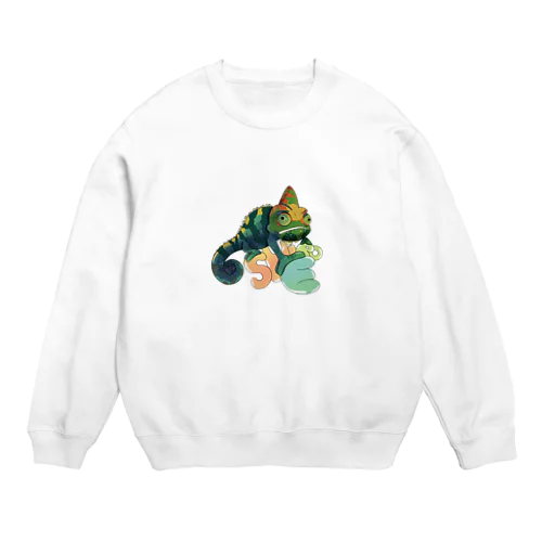 フチなしカメレオン Crew Neck Sweatshirt