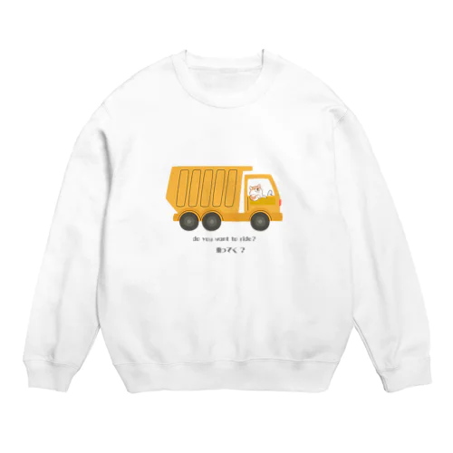 わんちゃん運転手 Crew Neck Sweatshirt