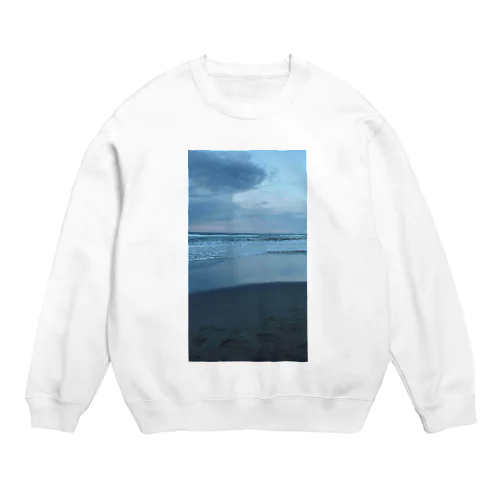 夏の九十九里浜　浜辺２ Crew Neck Sweatshirt