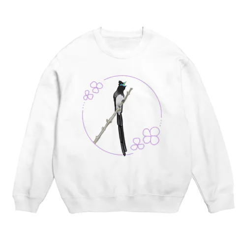サンコウチョウくん Crew Neck Sweatshirt