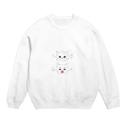 いぬとねこ Crew Neck Sweatshirt