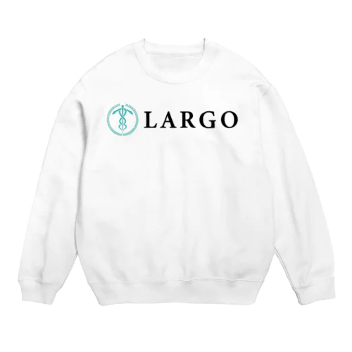 NPO法人LARGO 公式ロゴアイテム（横） Crew Neck Sweatshirt