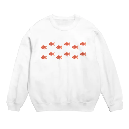 すいすい金魚 Crew Neck Sweatshirt