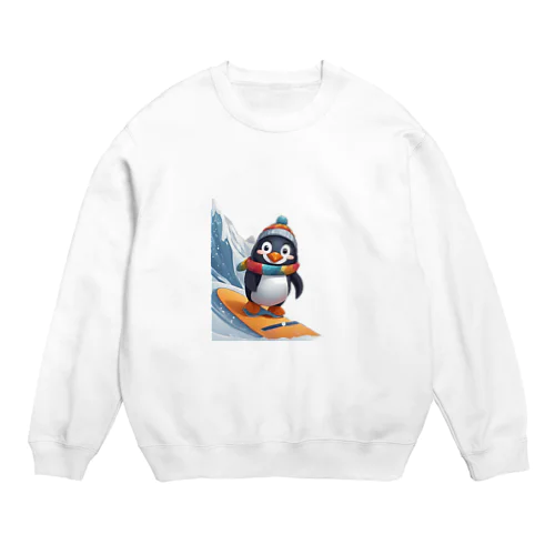 ペンギンの冒険スノーボードパーティ Crew Neck Sweatshirt