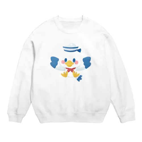 カモメの水平さん Crew Neck Sweatshirt