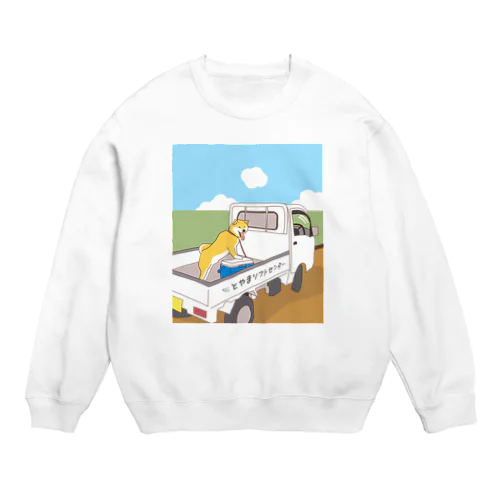 柴と軽トラ by O-chan Crew Neck Sweatshirt