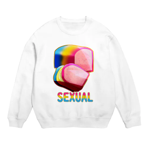 「🍞セクシャル」文字付き Crew Neck Sweatshirt