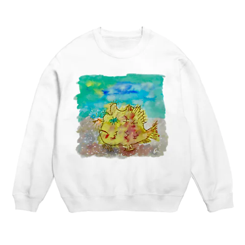 かえるあんこさん Crew Neck Sweatshirt