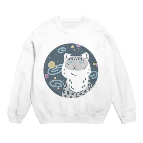 宇宙ユキヒョウ Crew Neck Sweatshirt