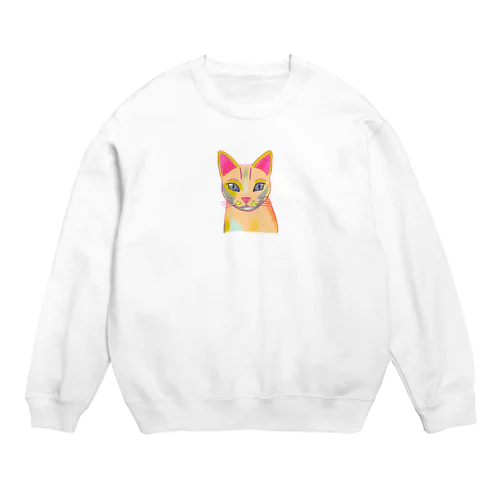 ほっこりねこのやすらぎ Crew Neck Sweatshirt