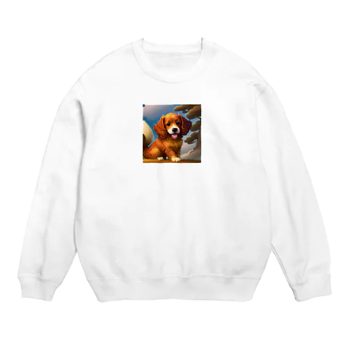 かわいい犬のグッズ Crew Neck Sweatshirt